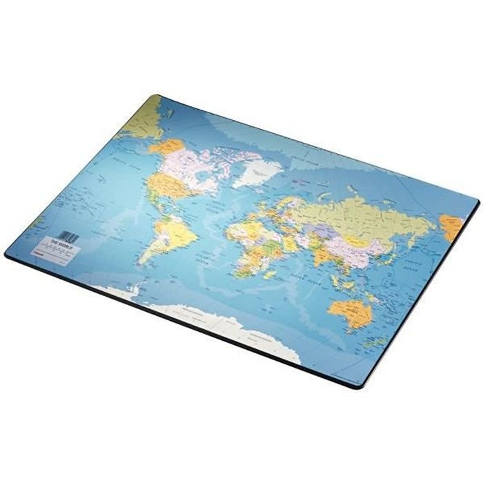 Sous Main Souple Carte Du Monde 40x53cm Achat Vente Sous Main Sous Main Cdiscount