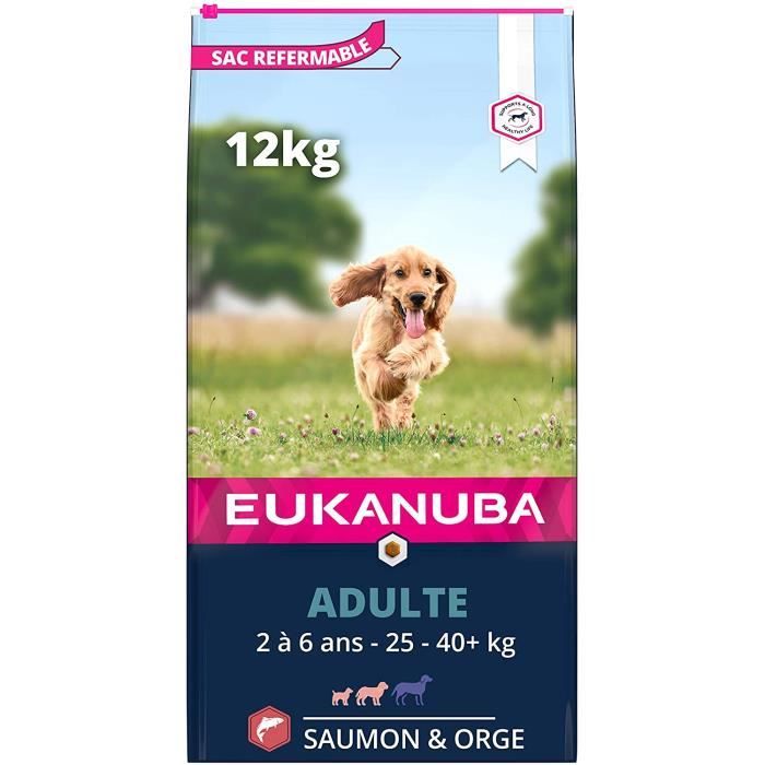 Comparer les prix de Eukanuba Adult Small & Medium Breed - Saumon et orge-