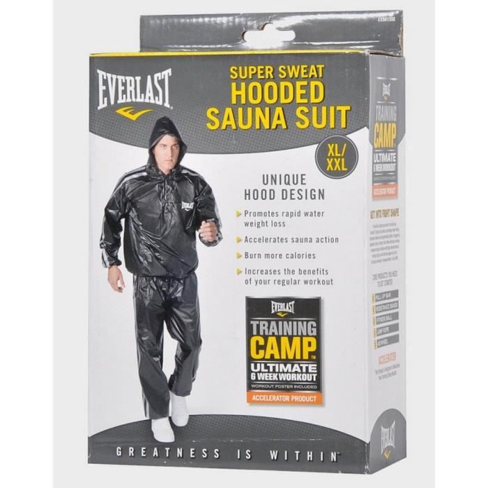 Survetement de sudation Homme Everlast noir Cdiscount Sport