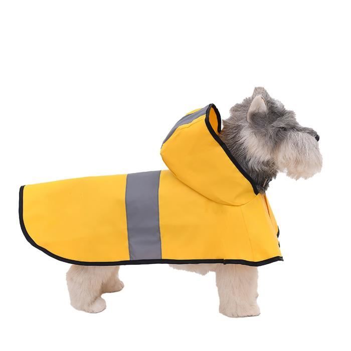 Comparer les prix de Imperméable pour chien - FAFEICY - Jaune XS - Bande réfléchissante - Capuche