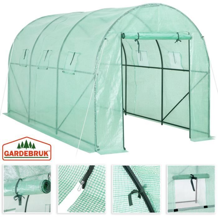 Film De Protection Pour Serre 4x7m - Polyéthylène Anti-UV, Transparent, Pour Jardin, Légumes, Fleurs