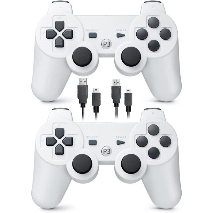 GENOSSEN 2 pour PS3, Sans fil compatible pour PlayStation 3 avec Dual Joystick