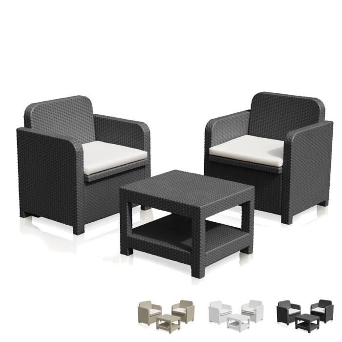 Salon Pour Exterieur Jardin Fauteuils Grand Soleil Giglio Bar Poly