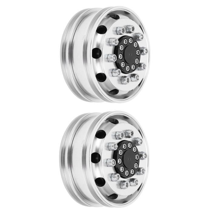 AXspeed Lot De 4 Jantes Arrière Métal Pour Tamiya 1/14 – Alliage Aluminium, Poids 272g – Upgrade Camion RC