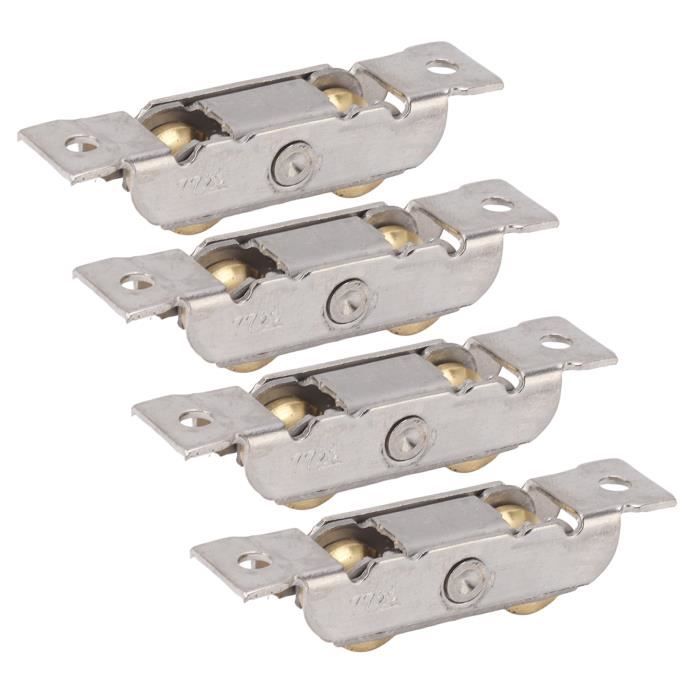 Lot De 4 Verrous De Sécurité Pour Portes Coulissantes - Sans Percer - Enfant Et Animal - Installation Adhésive - Compatible Verre, Bois, Métal