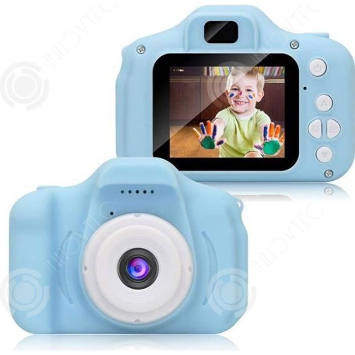 INN Jouets 3-6 Ans Fille Appareil Photo Enfant Appareil Photo Numerique Enfants Cadeaux Anniversaire Noël Présente (Bleu)