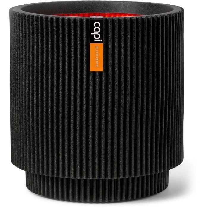 Vase cylindre CAPI EUROPE Groove NL 44 x 46 cm