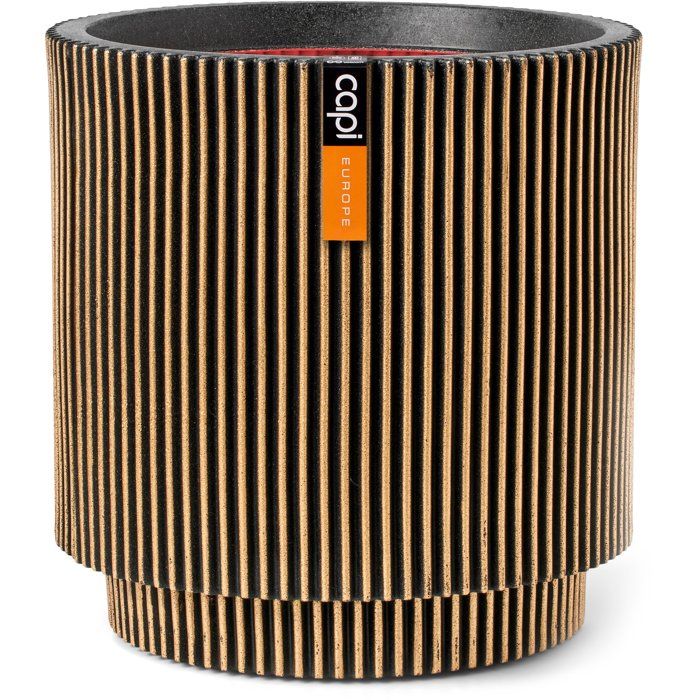 Vase cylindre CAPI EUROPE Groove NL 44 x 46 cm - vue 3