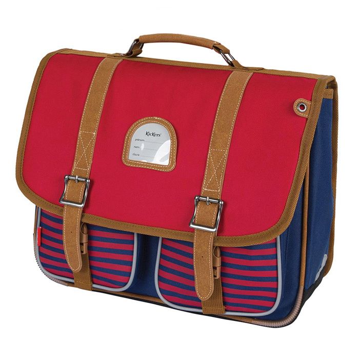 Cartable écolier KICKERS 30 Cm Pour Fille - Couleur Rose Et Mauve, Maternelle, Polyester/PU