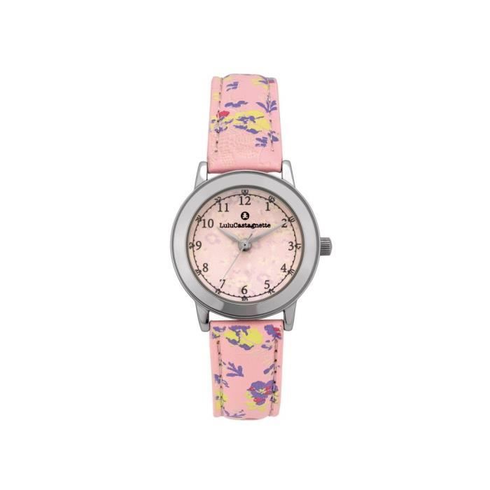Montre lulu castagnette fille rose 2025