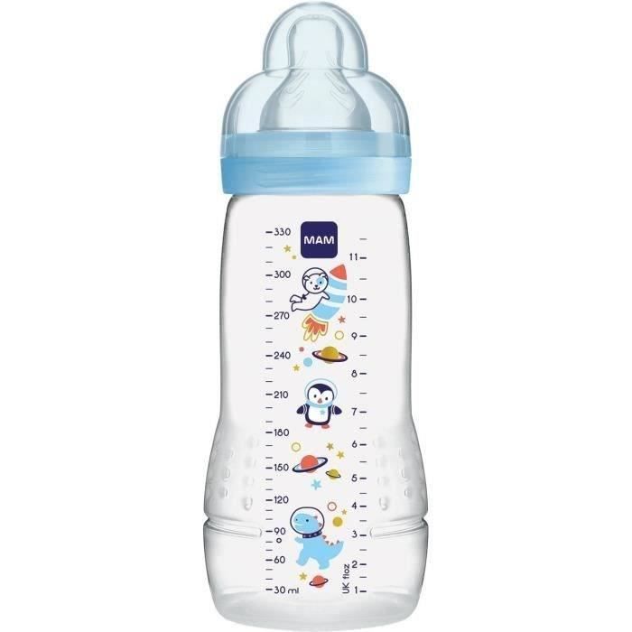 MAM Easy Active 2ème Âge Biberon +6m Dragon Bleu 330ml