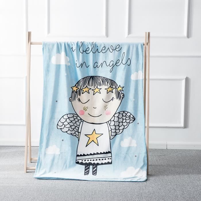 Couverture Bebe Enfant Polaire Personnalise Fille Garcon Poussette Hiver Douce 100 140cm Bleu Ciel Cdiscount Pret A Porter