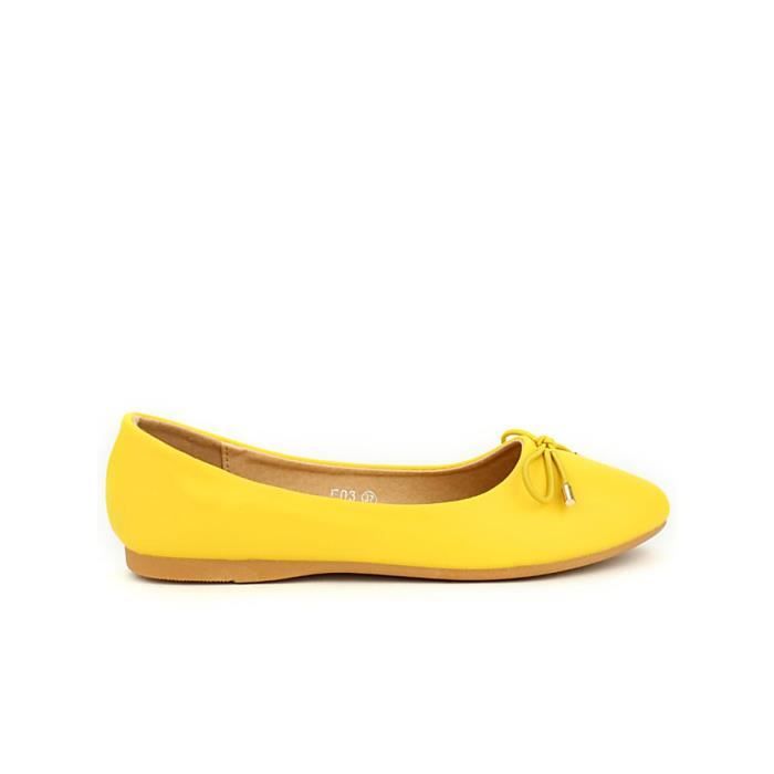 Ballerines jaunes femme clearance