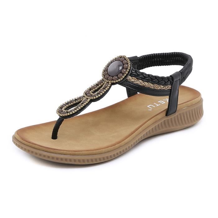 JOMIX Tongs Femme Étanches - Sandales Mer/Piscine - Semelle Antidérapante EVA - Coloris Variés