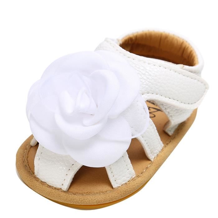 Sandale Nu Pieds Baby Girl Boys Flower Princess Shoes Fashion Toddler First Walkers Kid Shoes Yxpwh13 168 Blanc Cdiscount