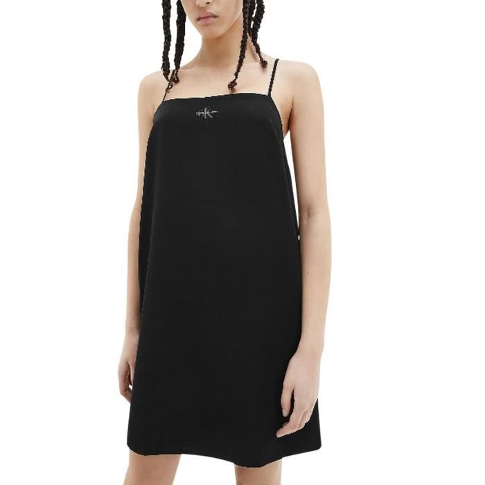 Robe Fines Bretelles Monogram Cami Top Noir Cdiscount Pret a Porter