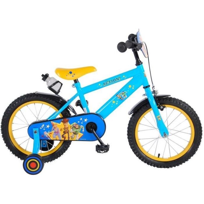 Vélo enfant - Toy Story - Woody Buz Kub - 16 pouces - Freins avant et arrière - Garde boue