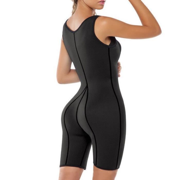 Combinaison de sauna fitness SURENHAP - PVC - Noir - Imperméable - Sans  manche - Adulte Noir - Cdiscount Sport