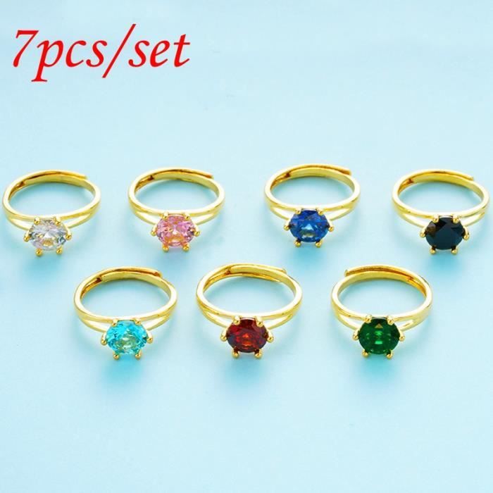 Lot De 50 Bagues Femme En Zirconia Cubique, Plaqué Or, Couleur Or, Anneaux Simples Mélangés Pour Bijoux Fantaisie