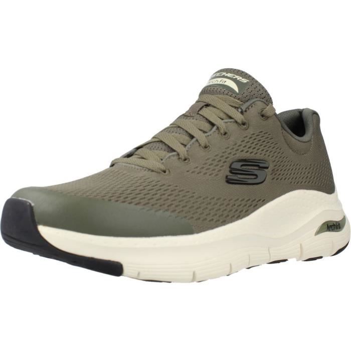 Skechers Basket Skechers 99751 Vert - Homme - Lacets - Plat