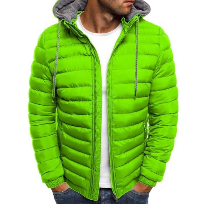 Doudoune homme à Capuche hiver Épais chaud Fermeture zipée Coupe slime  Design de contraste de mode-Gris Gris - Cdiscount Prêt-à-Porter