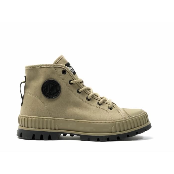 Palladium Baskets Palladium Pallashock Supply - Olive Night - Homme - Lacets - Semelle en caoutchouc recyclé