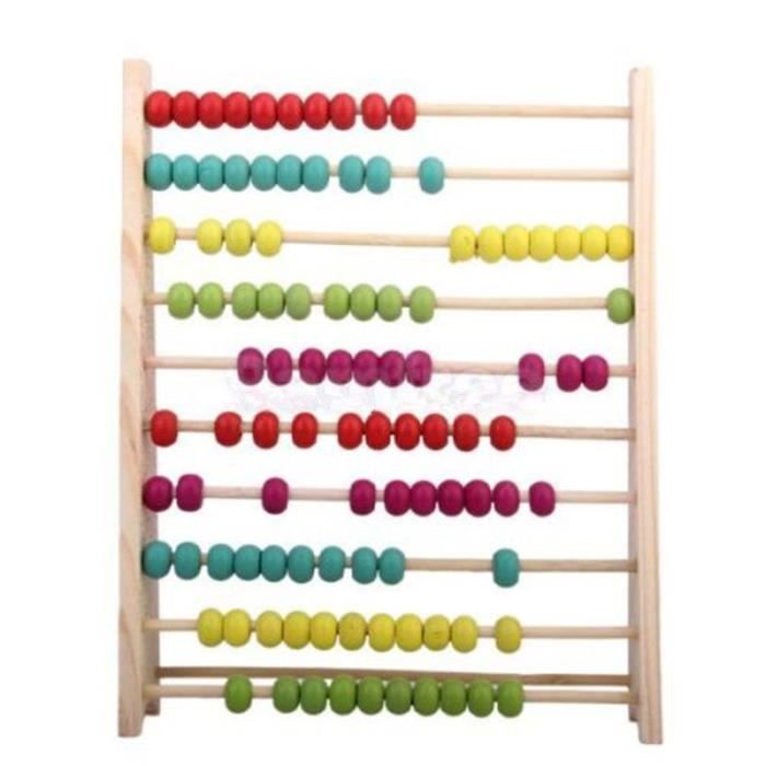 Abacus Bead éducation jouet Maths Enfants bois traditionnelle en savoir aide pratique comte 
