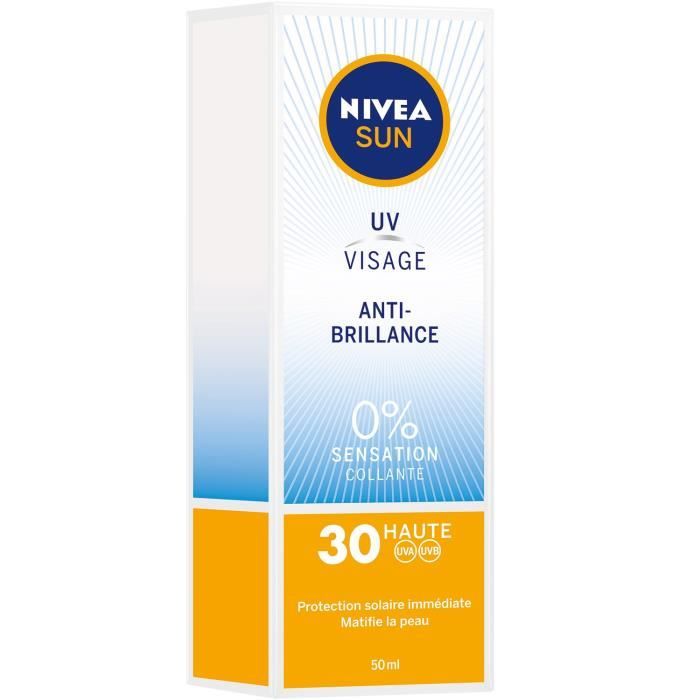 NIVEA Crème UV visage Anti-Brillance FPS 30 - Cdiscount Au quotidien