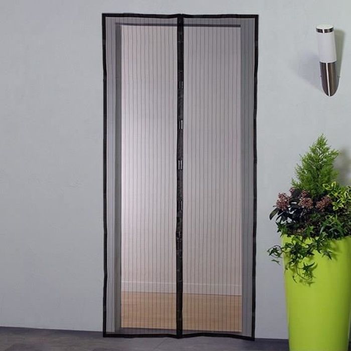 Fermeture Automatique Moustiquaire Ultra Fine Maille D/'air Frais Pour Couloirs ACCEVO Moustiquaire Rideaux Portes Installation Facile Fenêtres,Patio 90x210cm Adhésif Puissant Aimants Moustiquaire