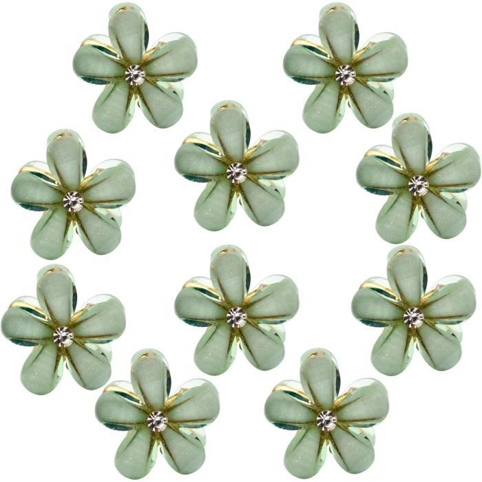 Set Accessoires Cheveux Gymboree Vintage - Barrettes Fleur Et Support Queue De Cheval - Rose/Orange