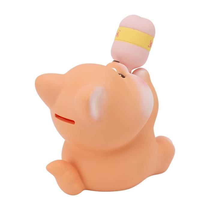 Tirelire Animale Mignonne En Plastique Souple - Forme Cerf, Grande Capacité, Facile à Ouvrir, Décoration Enfant
