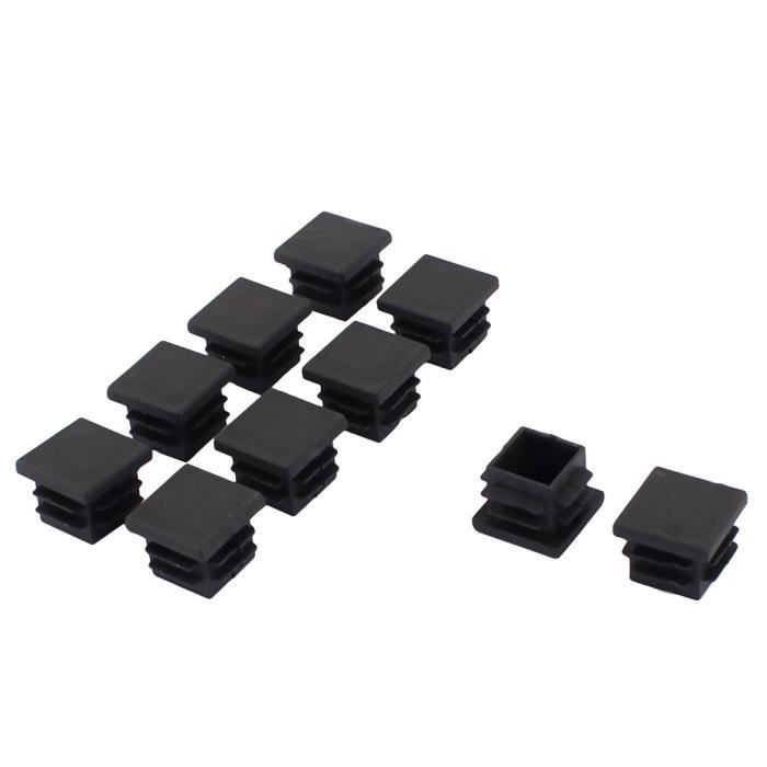 Sourcingmap Lot de 6 embouts carr/és en plastique c/ôtel/é 75 x 75 mm pour int/érieur de 5,1 cm /à 5,1 cm