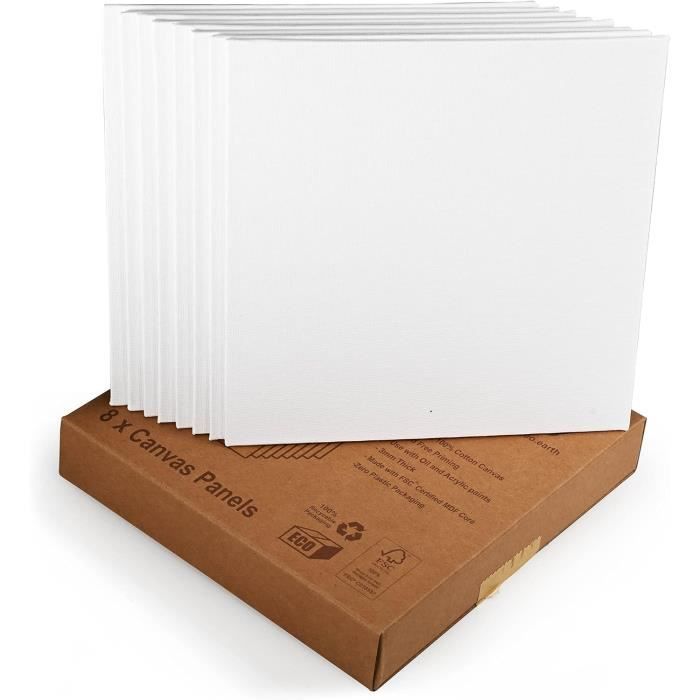 Lot de 12 panneaux acoustiques carrés autocollants I Absorbeurs