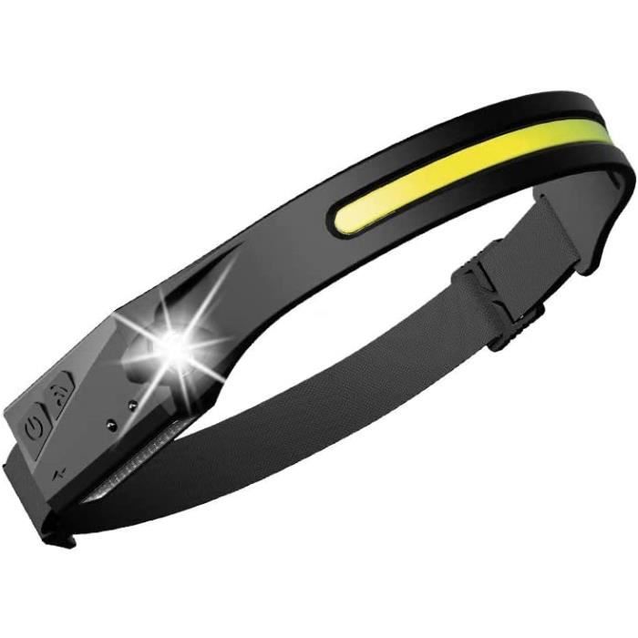 Lampe Frontale, [Lot De 2] Lampe LED Frontale Ultra Puissante Rechargeable Avec 4 Modes, Lumière