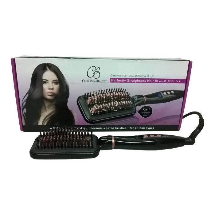 California Beauty Perfectly straightens Brosse de lissage Lisseur Cdiscount Electromenager