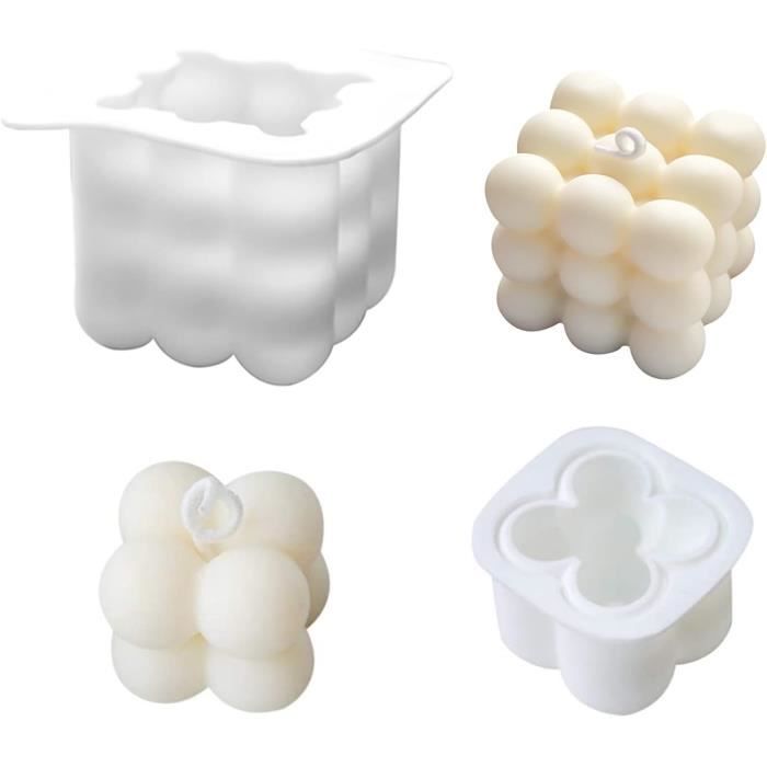Moules à Bougies En Silicone - Kit DIY Avec 2 Moules (ange), Mèches Et Supports - Pour Bougies Maison, Décoration - 7