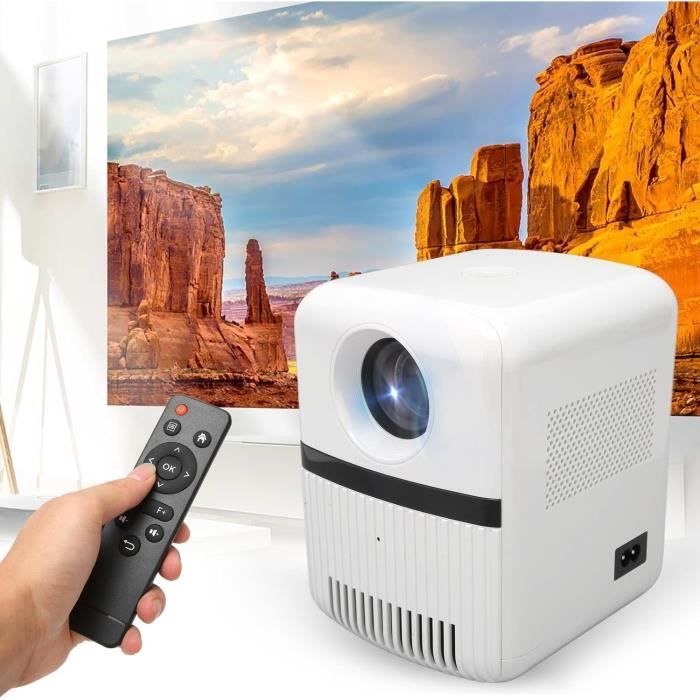 Projecteur Portable WiFi Bluetooth 1080P - 18000 Lumens - Compatible Smartphone, Console, TV Stick - Idéal Cinéma Maison