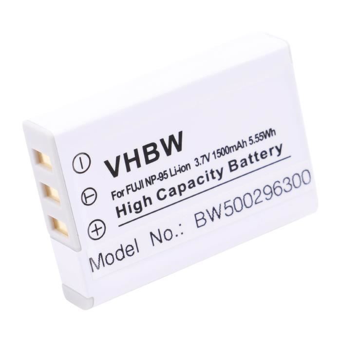 Batterie vhbw de caméra pour Ricoh GXR P10 28-300 mm F3.5-5.6 VC, GXR P10 28-300 mm F3.5-5.6 VC comme Fuji NP-95, Ricoh DB-90.