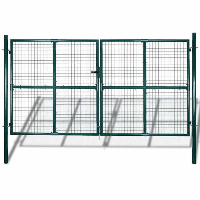 vidaXL Grille de clôture/porte de jardin en filet 300x175 cm 140925