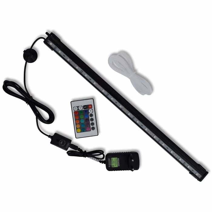 vidaXL Lampe LED RVB aquarium 48 cm