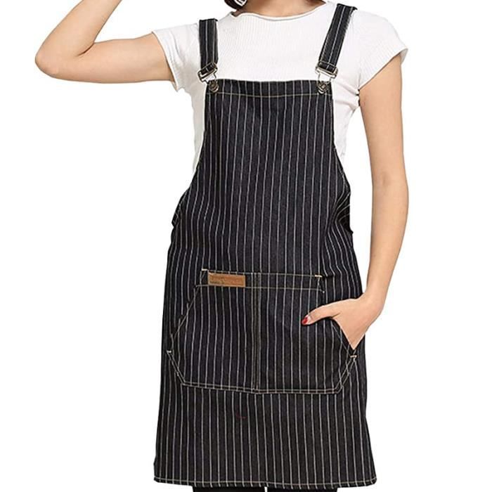 Tablier De Cuisine Noir - Env. 65 X 90 Cm Acheter En Ligne