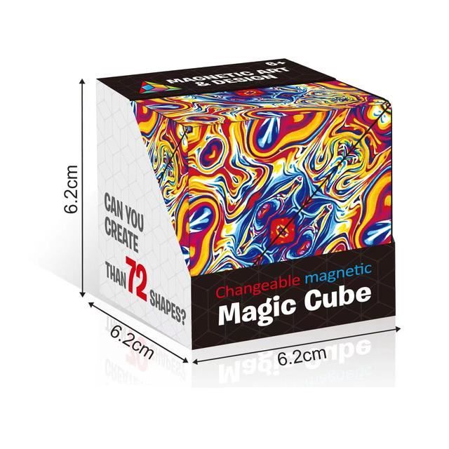 Cube Magique * - Puzzle Hexagonal 3D pour Jeunes, Jouet à Basculer de * * Stimule le * & * Couleurs Mélangées, Matériau ABS