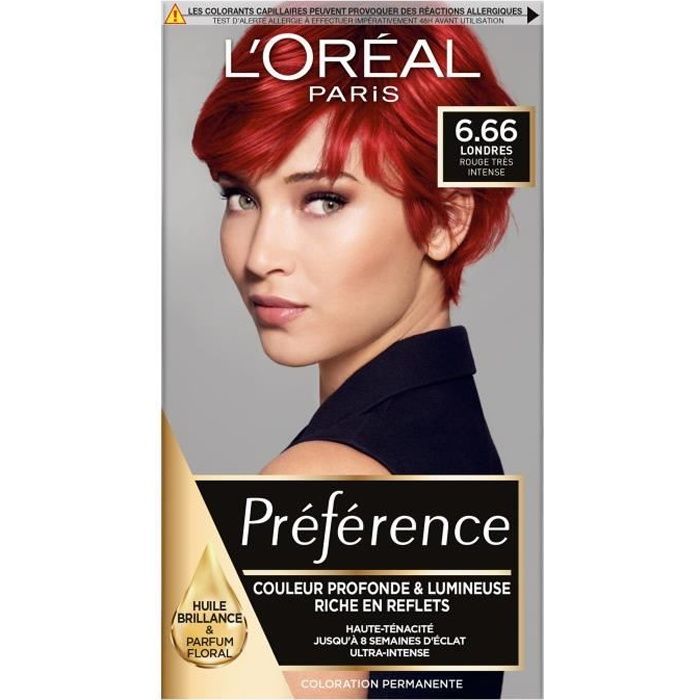 L Oreal Paris Preference Coloration 6 66 Londres Rouge Cdiscount Au Quotidien