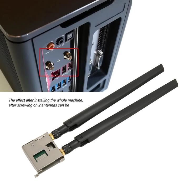 Module WiFi Bluetooth 5.0 M.2 NGFF Pour PC Portable - Dual Band 2.4/5 GHz, Chipset RTL8822CE - Compatible Windows 10, Linux - 13