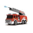 Camion de Pompier miniature - DICKIE - Fire Truck - Roues libres - Lance à incendie - Son et lumière-1