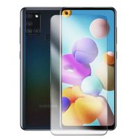 Coque + 2 Verres Trempés Pour Samsung Galaxy A21S/A12/A52/A20E - Noire, Silicone Anti-choc