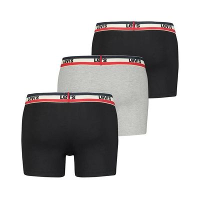 LEVIS Calecon Homme uni Paquet de 3 Noir gris Cdiscount Pret a Porter