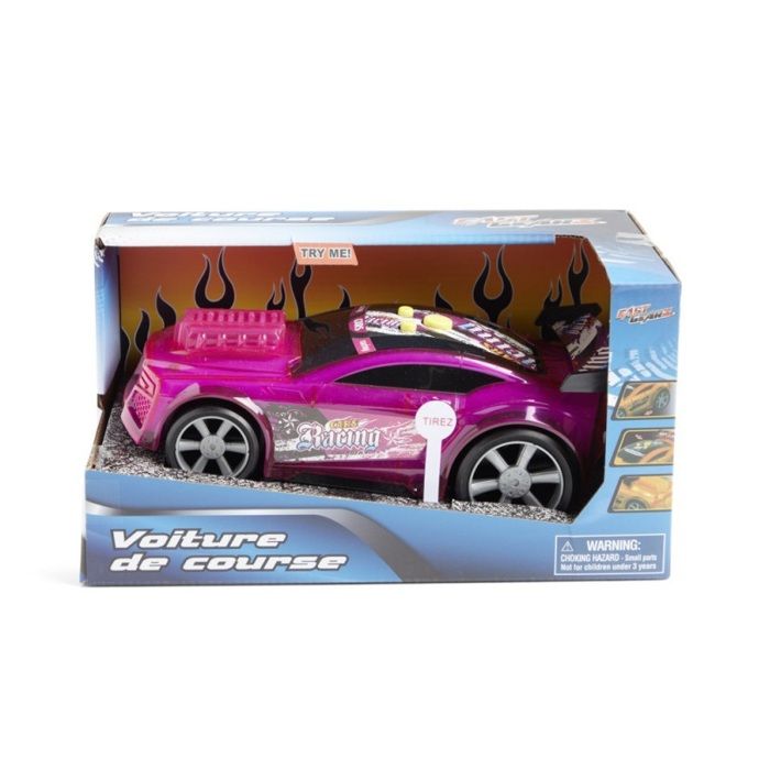 FLYPOP'S - 4 Voitures Crash Racing - Véhicule Friction - 022887 - Multicolore - Métal - Jouet Enfant - Cadeau - Miniature - Véhicule - 9 cm - À Partir de 3 Ans