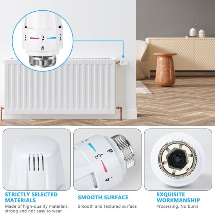 Kit Radiateur Kit de 2 radiateurs thermostatiques, radiateur thermostatique, raccord ...