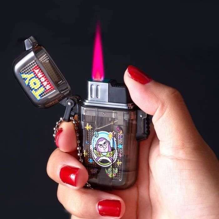 Briquet Fille Mignonne De Dessin Animé, Briquet Dessin Animé Hello Kitty,  Briquet Torche Rechargeable Au Butane, Briquet À Ch[u3182]